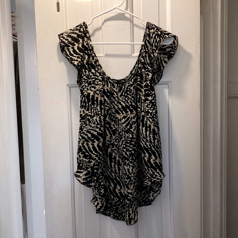 L’AGENCE for Barneys NY animal print blouse